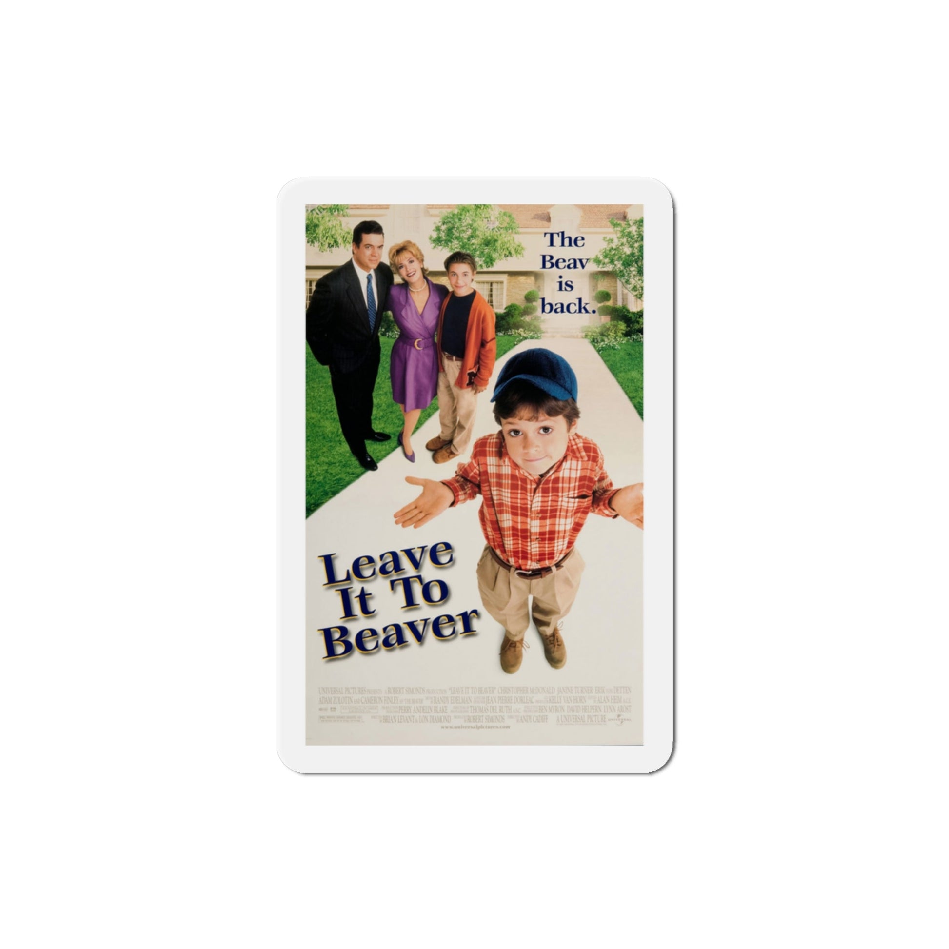 Leave It To Beaver 1997 Movie Poster Die-Cut Magnet-The Sticker Space