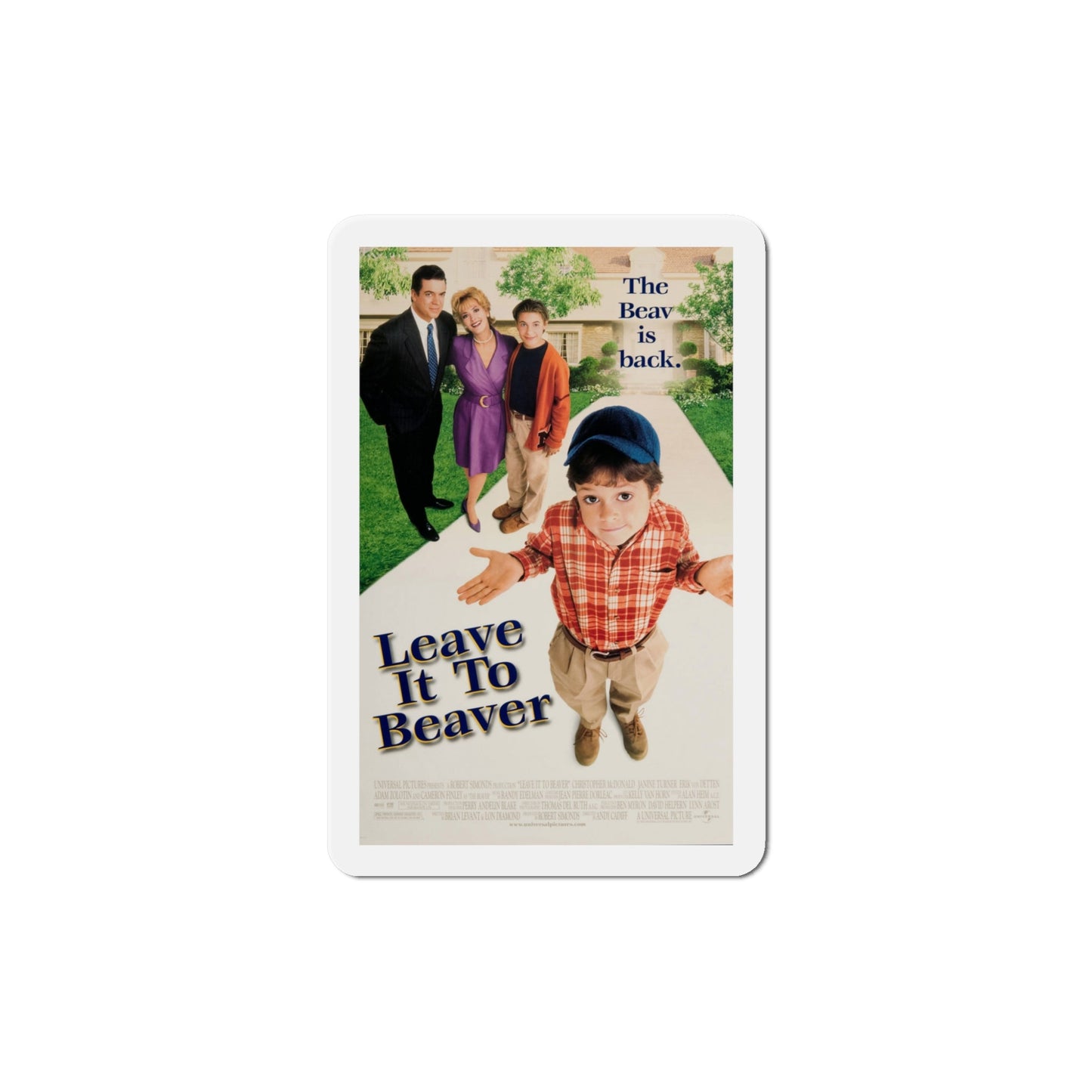 Leave It To Beaver 1997 Movie Poster Die-Cut Magnet-The Sticker Space