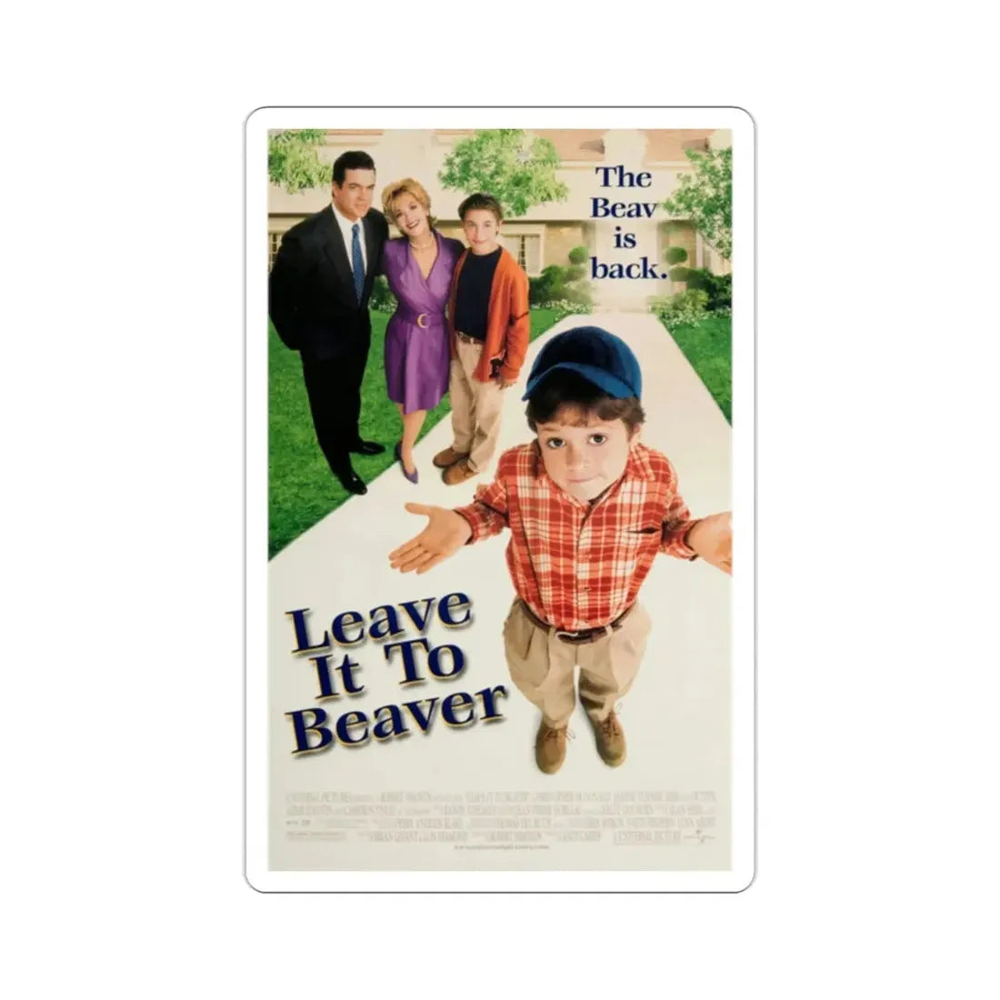 Leave It To Beaver 1997 Movie Poster STICKER Vinyl Die-Cut Decal - The Sticker Space