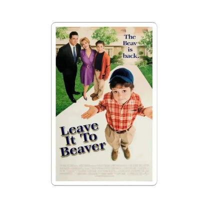 Leave It To Beaver 1997 Movie Poster - STICKER Vinyl Kiss-Cut Decal 2 Inch White - The Sticker Space