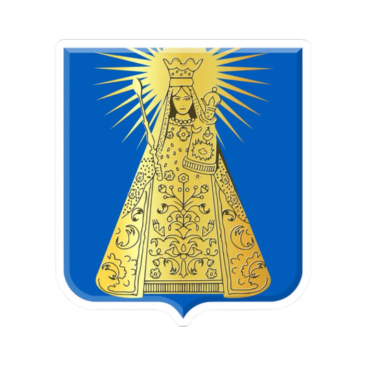 Lebbeke wapen (Belgium) (Coat of Arms) STICKER Vinyl Kiss-Cut Decal 2 Inch White - The Sticker Space