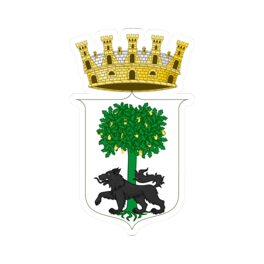 Lecce-Stemma (Italy) (Coat of Arms) STICKER Vinyl Kiss-Cut Decal 2 Inch White - The Sticker Space