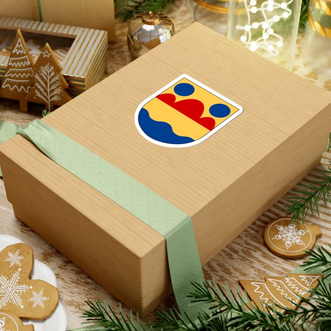 Ledberg församling vapen (Sweden) (Coat of Arms) STICKER Vinyl Kiss-Cut Decal - The Sticker Space