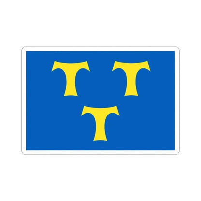 Lede vlag (Belgium) STICKER Vinyl Kiss-Cut Decal 2 Inch White - The Sticker Space