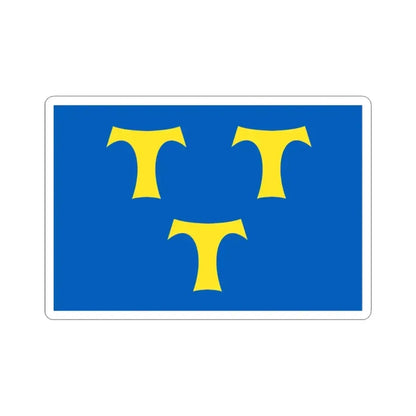 Lede vlag (Belgium) STICKER Vinyl Kiss-Cut Decal 3 Inch White - The Sticker Space