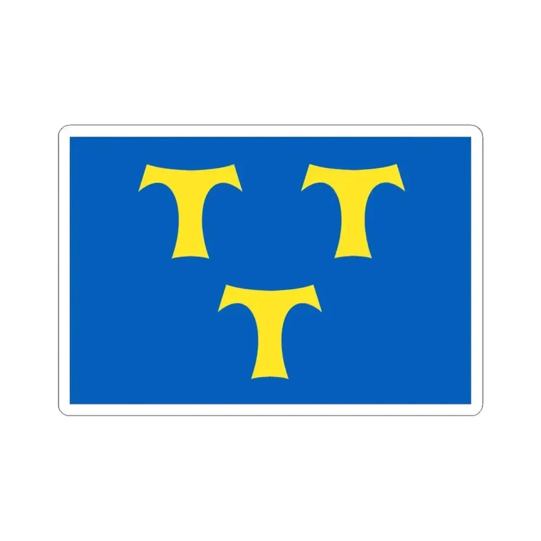 Lede vlag (Belgium) STICKER Vinyl Kiss-Cut Decal 4 Inch White - The Sticker Space