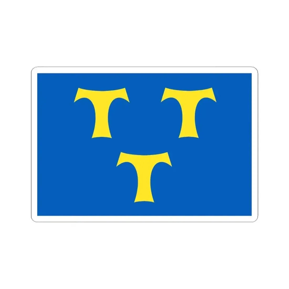 Lede vlag (Belgium) STICKER Vinyl Kiss-Cut Decal 6 Inch White - The Sticker Space