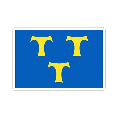 Lede vlag (Belgium) STICKER Vinyl Kiss-Cut Decal 6 Inch White - The Sticker Space