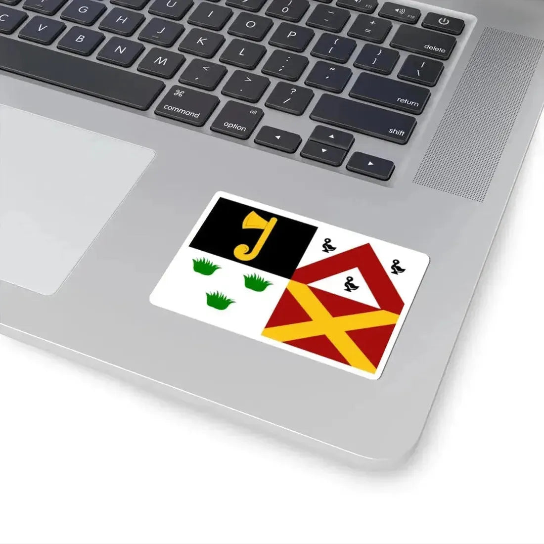 Ledegem vlag (Belgium) STICKER Vinyl Kiss-Cut Decal - The Sticker Space