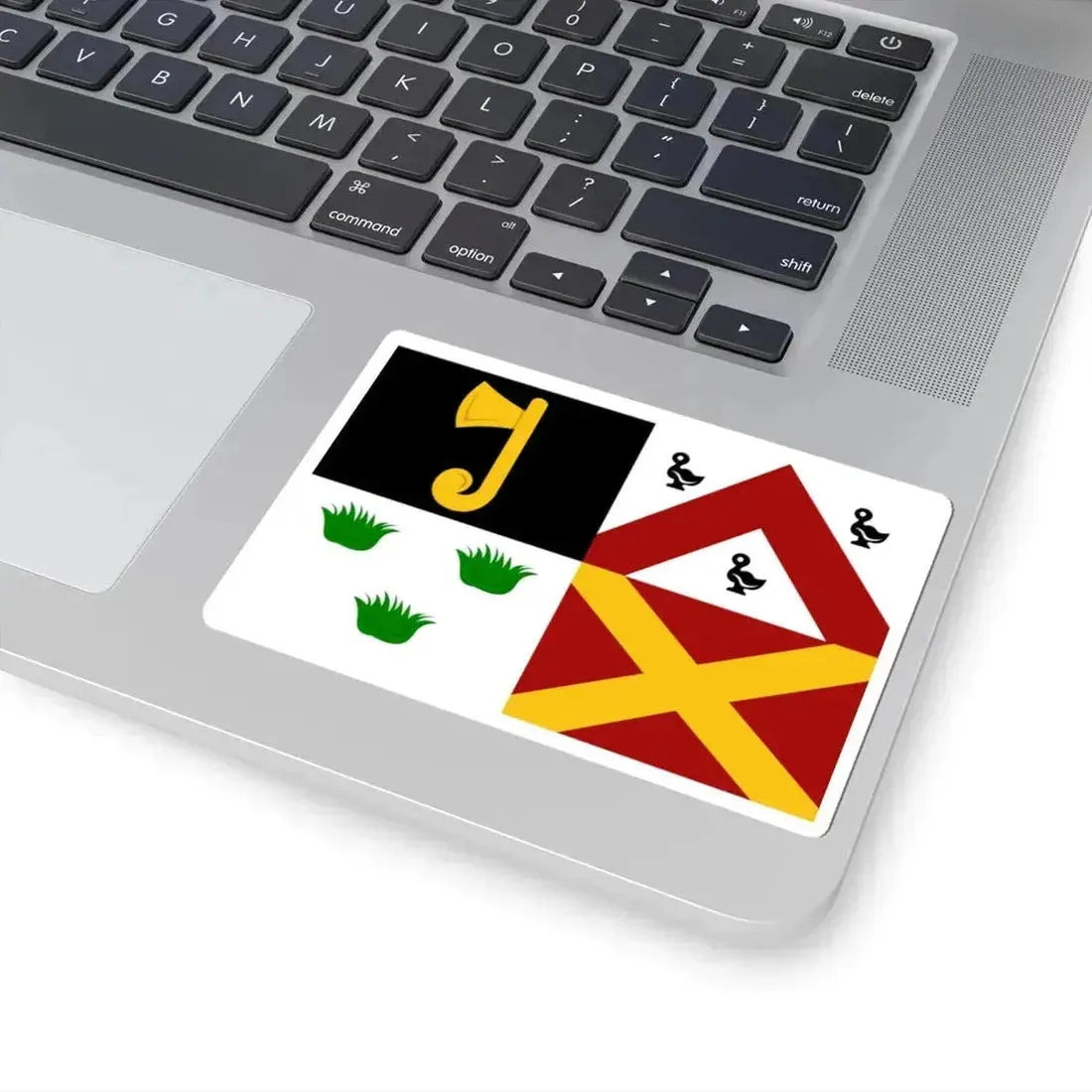 Ledegem vlag (Belgium) STICKER Vinyl Kiss-Cut Decal - The Sticker Space