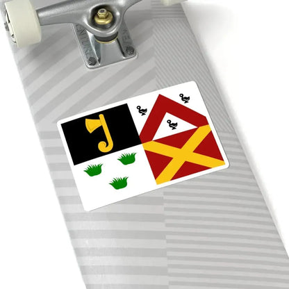 Ledegem vlag (Belgium) STICKER Vinyl Kiss-Cut Decal - The Sticker Space