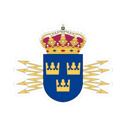 Ledningsregementet vapen (Sweden) (Coat of Arms) STICKER Vinyl Kiss-Cut Decal 2 Inch White - The Sticker Space