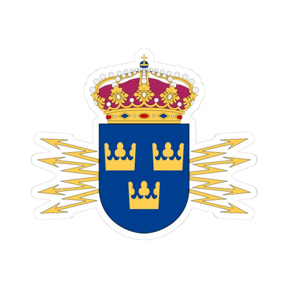 Ledningsregementet vapen (Sweden) (Coat of Arms) STICKER Vinyl Kiss-Cut Decal 3 Inch White - The Sticker Space