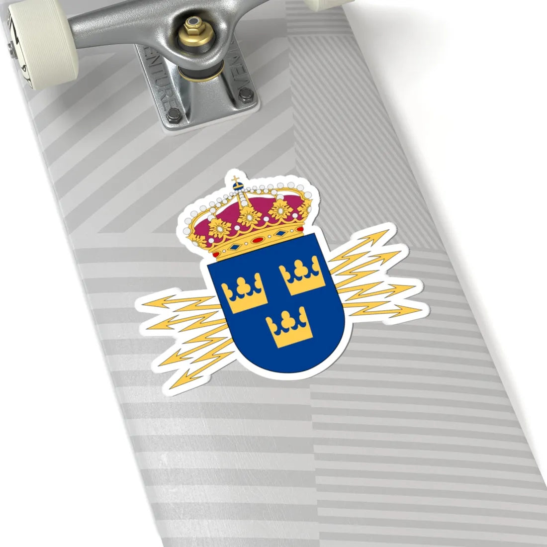 Ledningsregementet vapen (Sweden) (Coat of Arms) STICKER Vinyl Kiss-Cut Decal - The Sticker Space