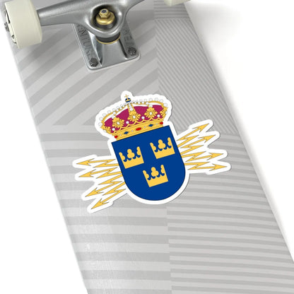 Ledningsregementet vapen (Sweden) (Coat of Arms) STICKER Vinyl Kiss-Cut Decal - The Sticker Space