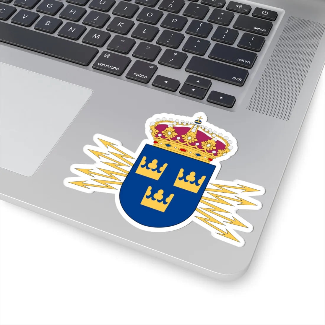 Ledningsregementet vapen (Sweden) (Coat of Arms) STICKER Vinyl Kiss-Cut Decal - The Sticker Space