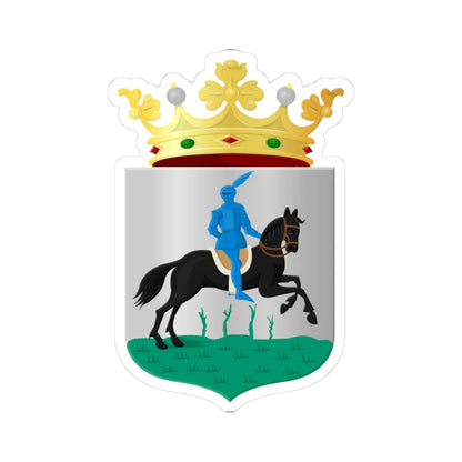 Leek wapen (Netherlands) (Coat of Arms) STICKER Vinyl Kiss-Cut Decal 3 Inch White - The Sticker Space