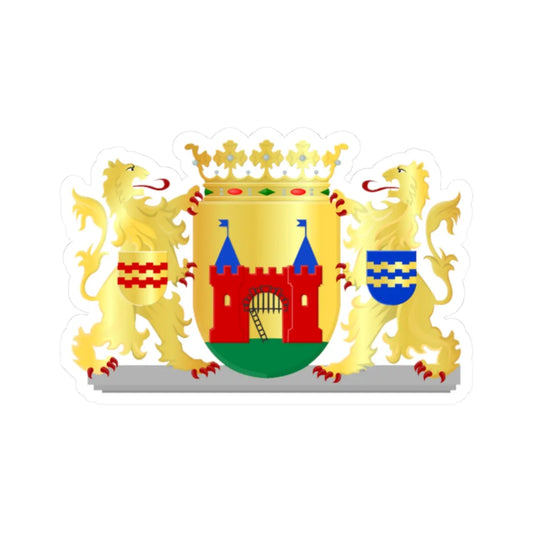 Leerdam wapen (Netherlands) (Coat of Arms) STICKER Vinyl Kiss-Cut Decal 2 Inch White - The Sticker Space