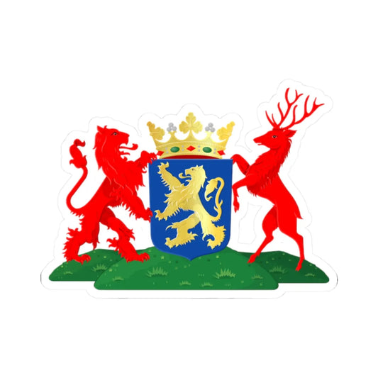 Leeuwarden wapen 2014 (Netherlands) (Coat of Arms) STICKER Vinyl Kiss-Cut Decal 2 Inch White - The Sticker Space