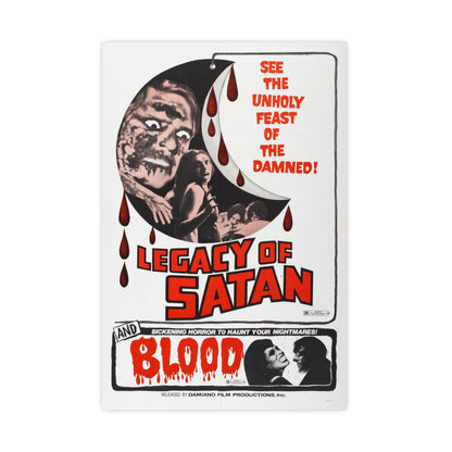 LEGACY OF SATAN + BLOOD 1974 - Paper Movie Poster-16″ x 24″ (Vertical)-The Sticker Space