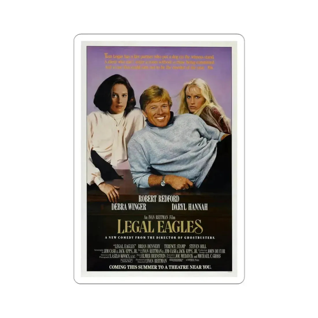 Legal Eagles 1986 Movie Poster STICKER Vinyl Die-Cut Decal 3 Inch - The Sticker Space