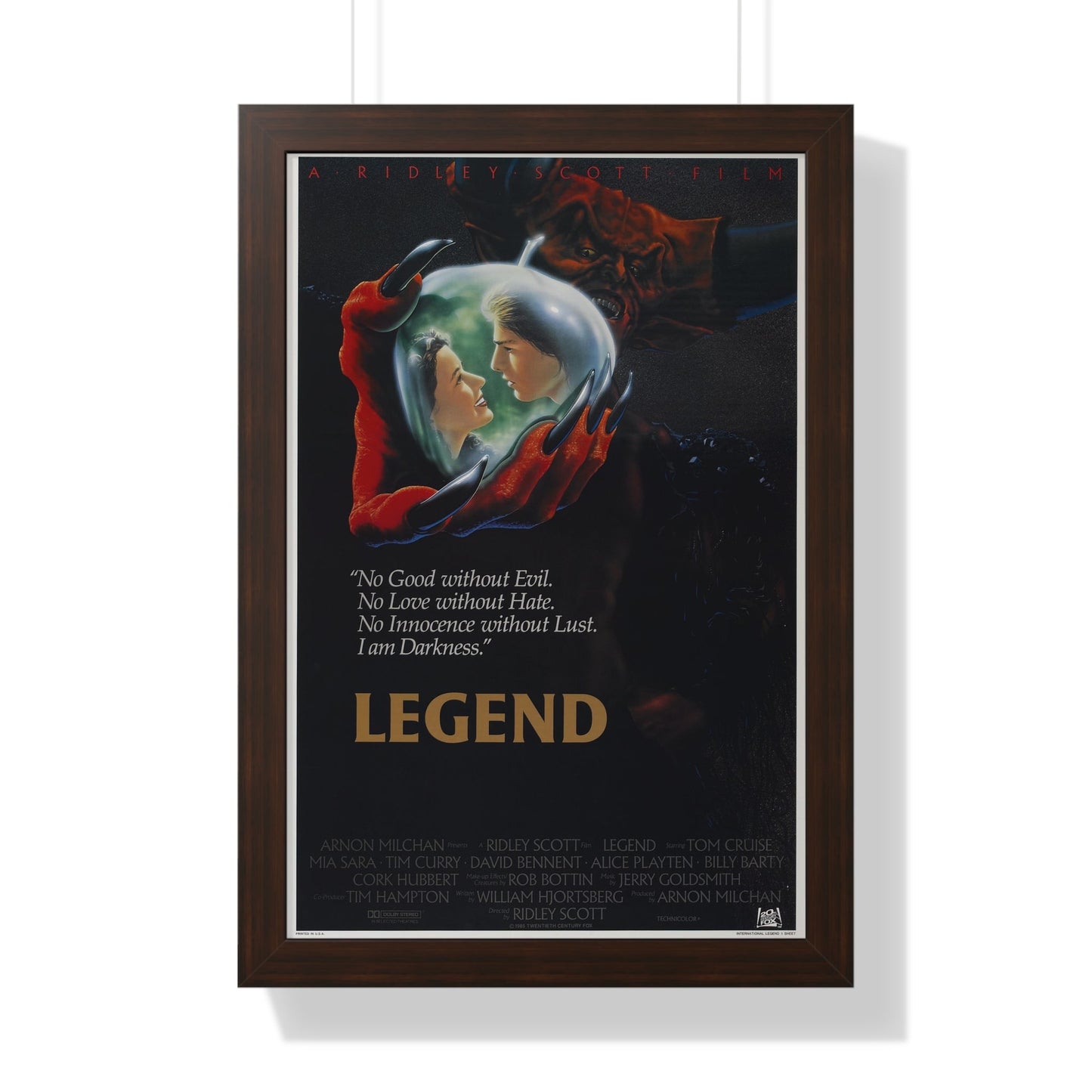 LEGEND 1985 - Framed Movie Poster-16″ x 24″-The Sticker Space