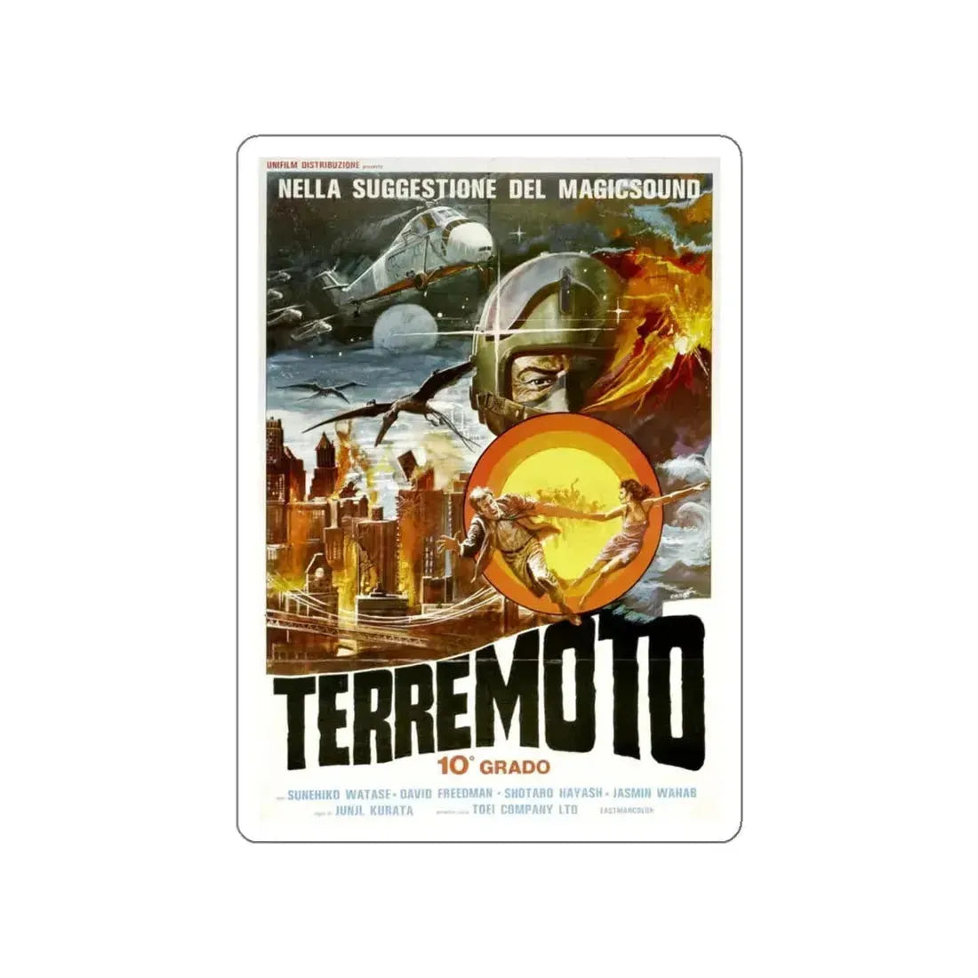 LEGEND OF DINOSAURS AND MONSTER BIRDS (ITALIAN) 1977 Movie Poster STICKER Vinyl Die-Cut Decal 4 Inch - The Sticker Space