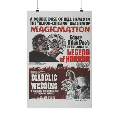 LEGEND OF HORROR & DIABOLIC WEDDING 1971 - Paper Movie Poster 16″ x 24″ Matte - The Sticker Space