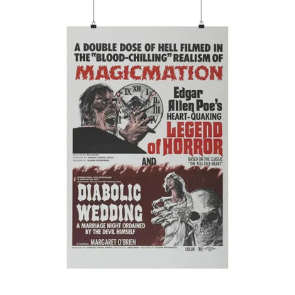 LEGEND OF HORROR & DIABOLIC WEDDING 1971 - Paper Movie Poster 20″ x 30″ Matte - The Sticker Space