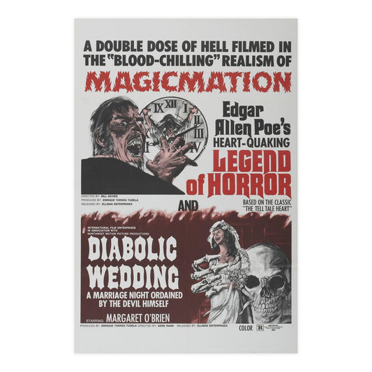 LEGEND OF HORROR & DIABOLIC WEDDING 1971 - Paper Movie Poster-24″ x 36″ (Vertical)-The Sticker Space