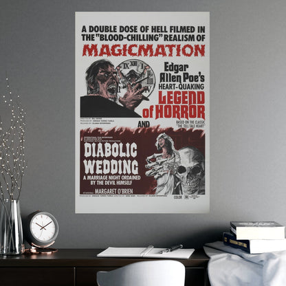 LEGEND OF HORROR & DIABOLIC WEDDING 1971 - Paper Movie Poster-The Sticker Space