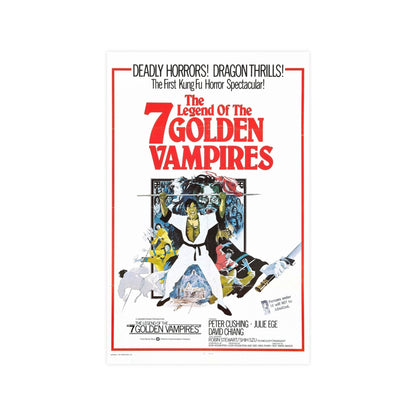 LEGEND OF THE 7 GOLDEN VAMPIRES 1974 - Paper Movie Poster-11″ x 17″ (Vertical)-The Sticker Space