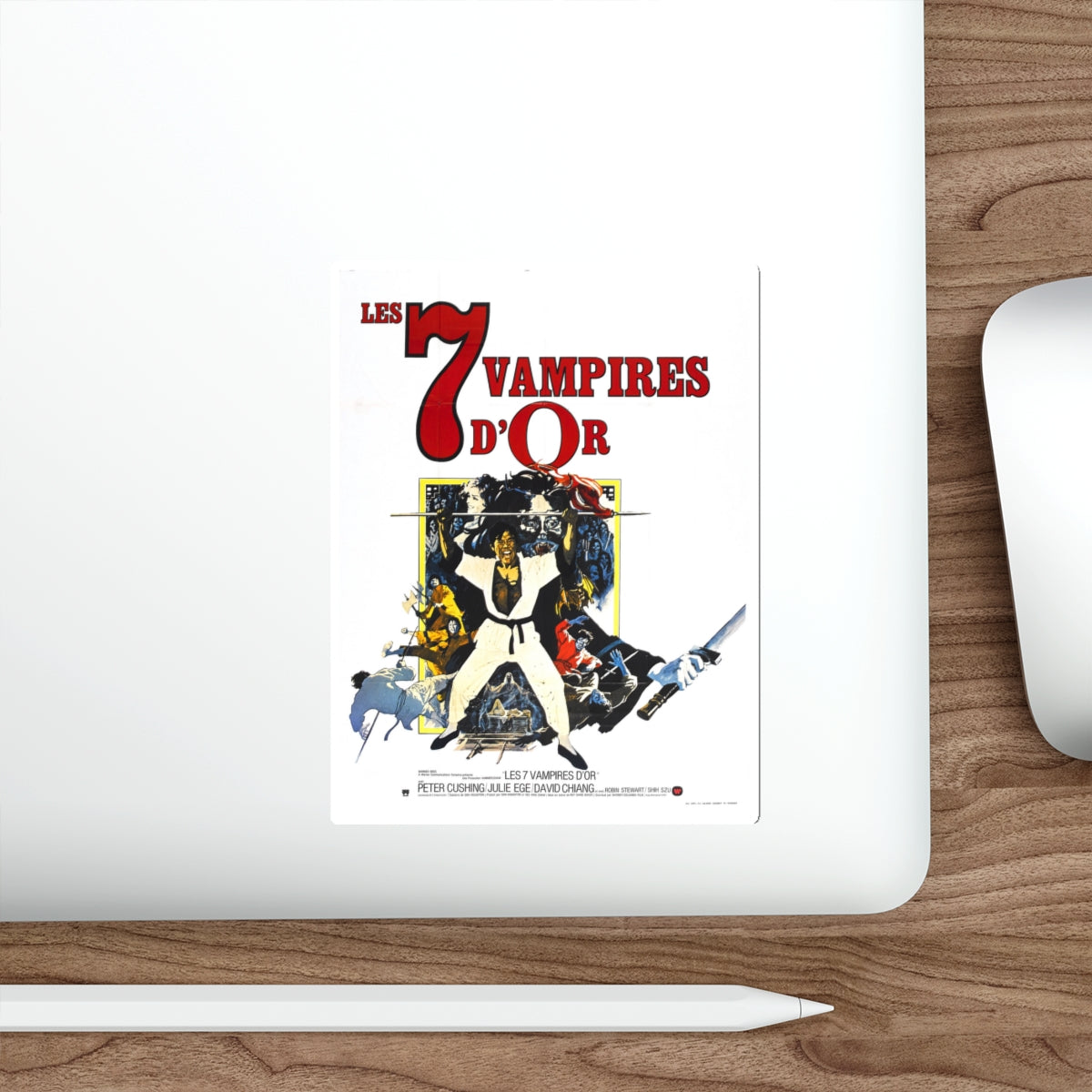 LEGEND OF THE 7 GOLDEN VAMPIRES (2) 1974 Movie Poster STICKER Vinyl Die-Cut Decal-The Sticker Space