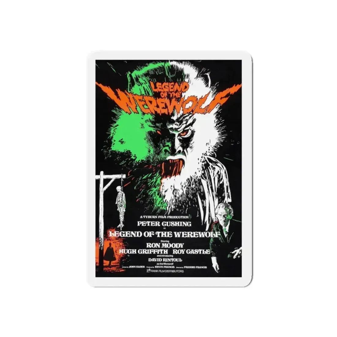 LEGEND OF THE WEREWOLF 1975 Movie Poster - Refrigerator Magnet 3 Inch Die-Cut - The Sticker Space