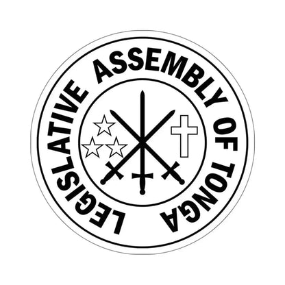 Legislative Assembly of Tonga - STICKER Vinyl Kiss-Cut Decal 6 Inch White - The Sticker Space