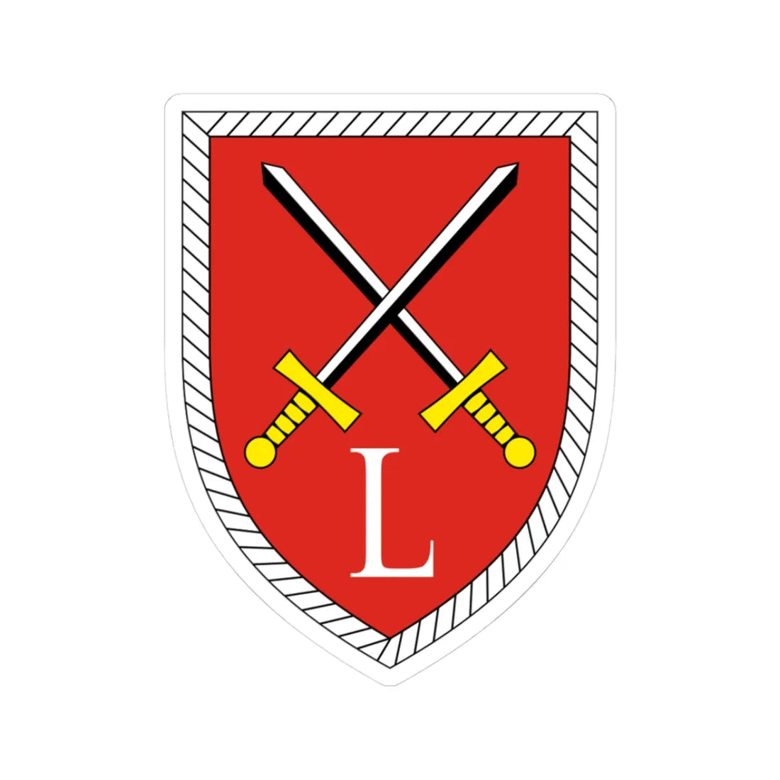 Lehrbataillon Offizierschulen des Heeres Bundeswehr (Germany) (Coat of Arms) STICKER Vinyl Kiss-Cut Decal 3 Inch White - The Sticker Space