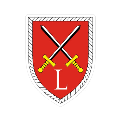 Lehrbataillon Offizierschulen des Heeres Bundeswehr (Germany) (Coat of Arms) STICKER Vinyl Kiss-Cut Decal 3 Inch White - The Sticker Space