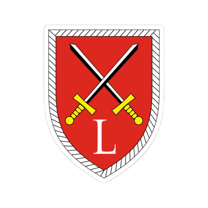 Lehrbataillon Offizierschulen des Heeres Bundeswehr (Germany) (Coat of Arms) STICKER Vinyl Kiss-Cut Decal 4 Inch White - The Sticker Space