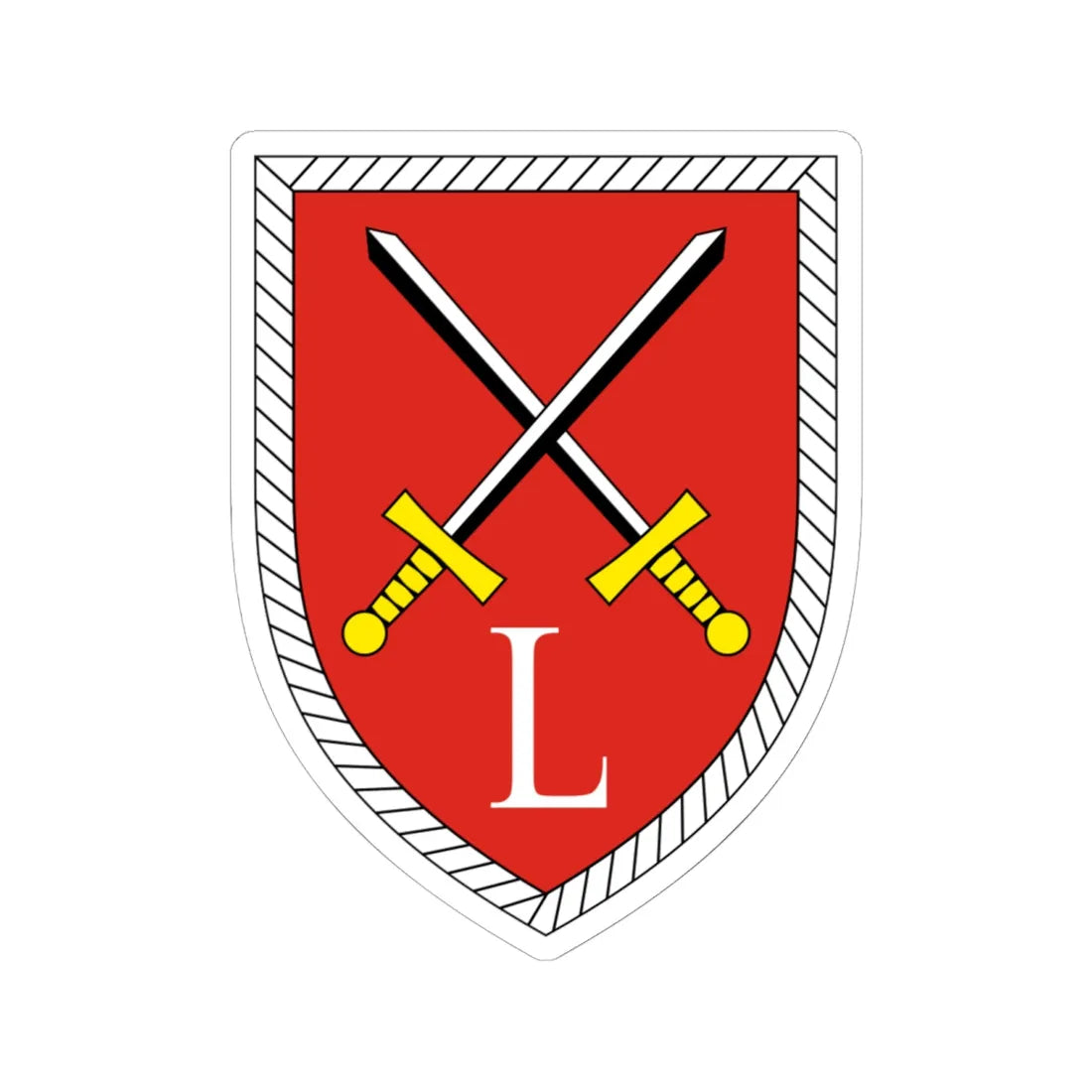 Lehrbataillon Offizierschulen des Heeres Bundeswehr (Germany) (Coat of Arms) STICKER Vinyl Kiss-Cut Decal 6 Inch White - The Sticker Space