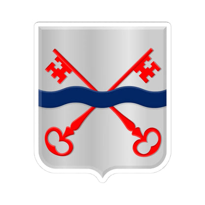 Leiderdorp wapen (Netherlands) (Coat of Arms) STICKER Vinyl Kiss-Cut Decal 4 Inch White - The Sticker Space