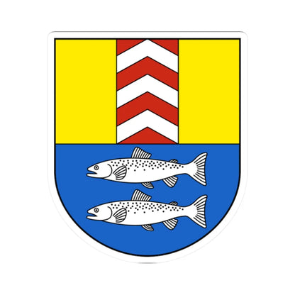 LeLanderon-blazon (Switzerland) (Coat of Arms) STICKER Vinyl Kiss-Cut Decal 2 Inch White - The Sticker Space