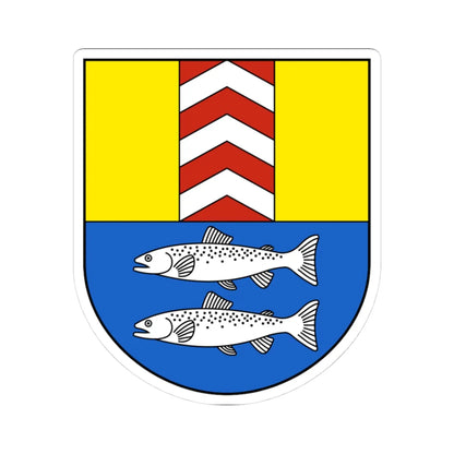LeLanderon-blazon (Switzerland) (Coat of Arms) STICKER Vinyl Kiss-Cut Decal 3 Inch White - The Sticker Space