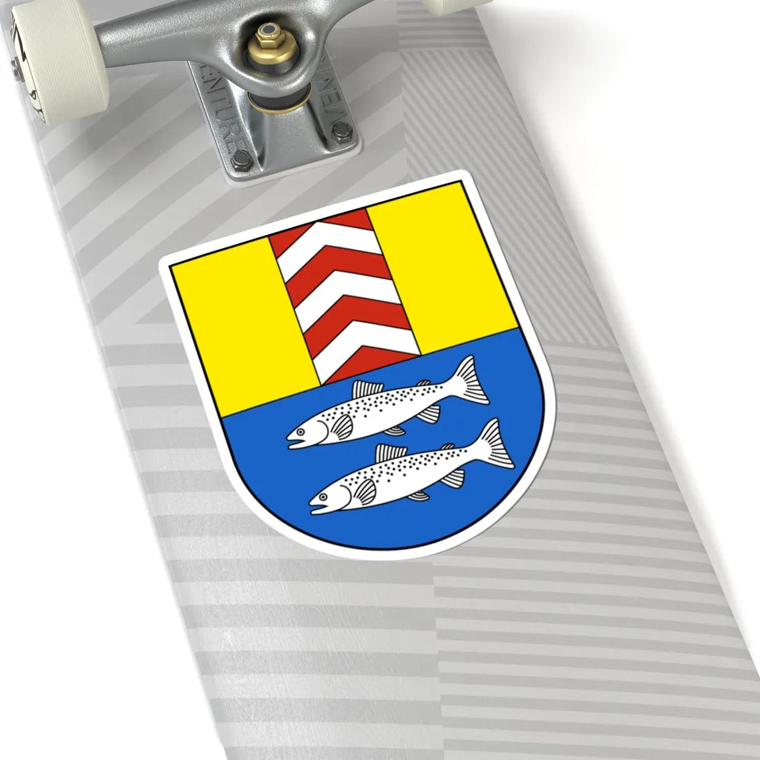 LeLanderon-blazon (Switzerland) (Coat of Arms) STICKER Vinyl Kiss-Cut Decal - The Sticker Space