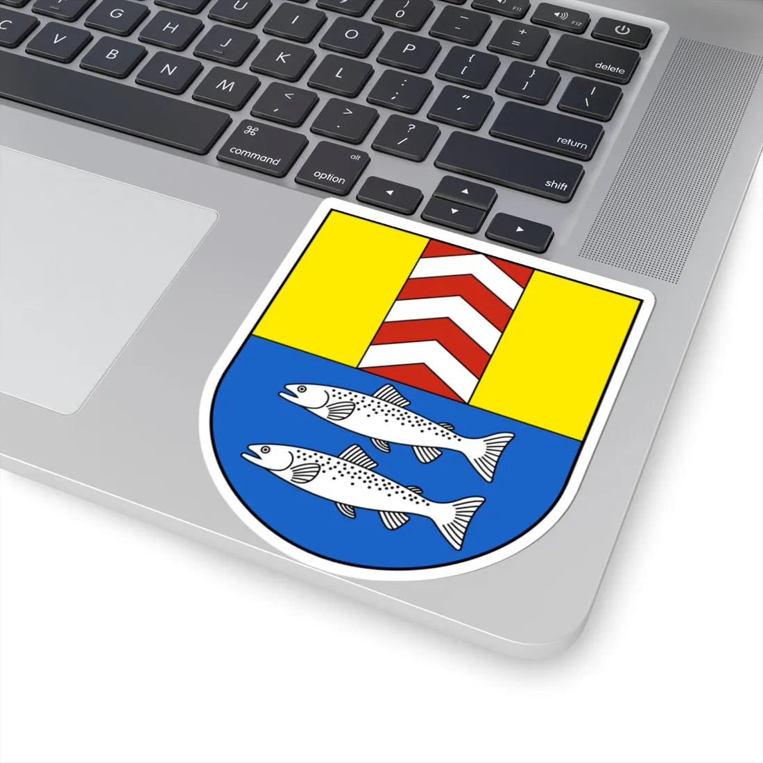 LeLanderon-blazon (Switzerland) (Coat of Arms) STICKER Vinyl Kiss-Cut Decal - The Sticker Space