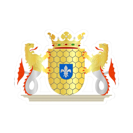 Lelystad wapen (Netherlands) (Coat of Arms) STICKER Vinyl Kiss-Cut Decal 2 Inch White - The Sticker Space