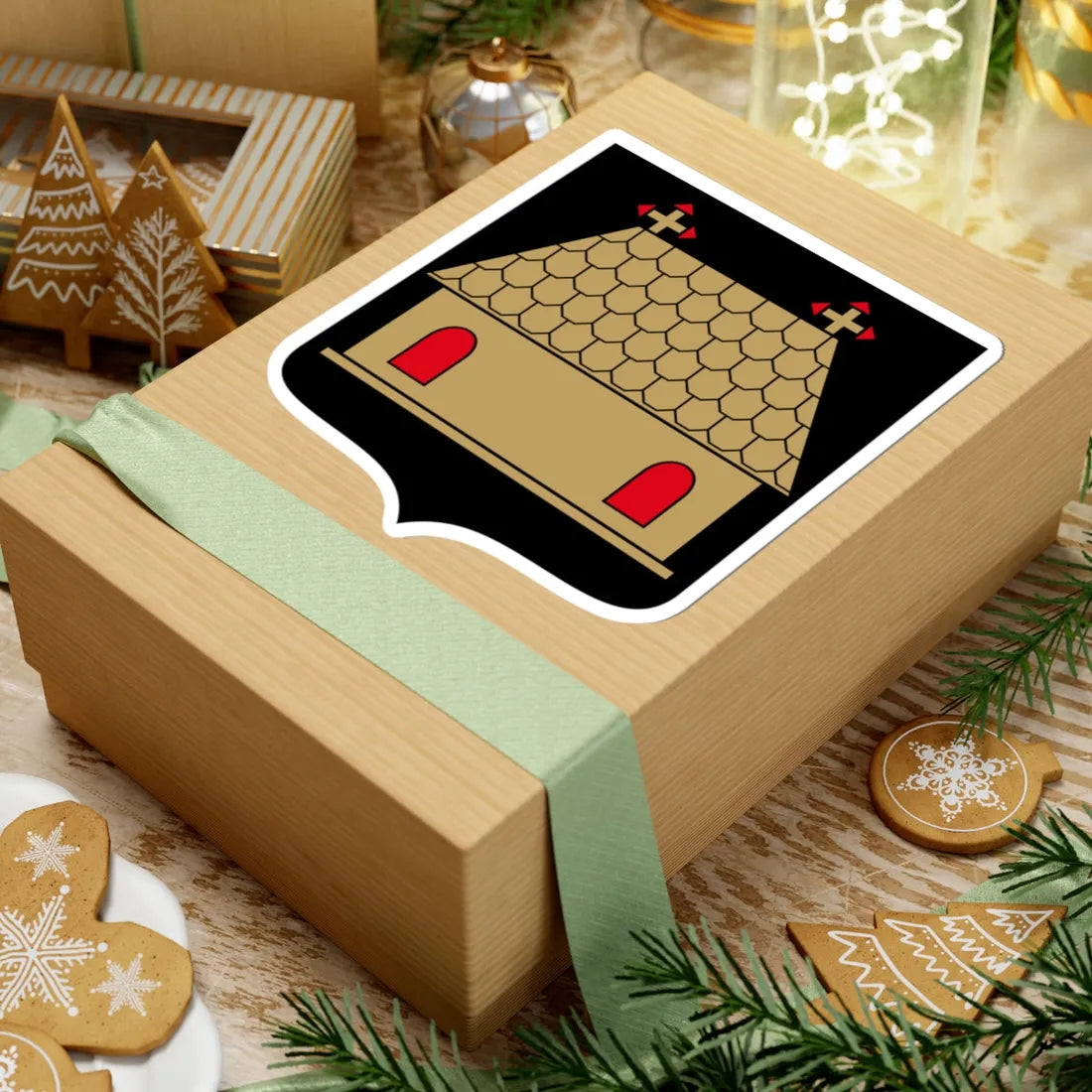 Lemland.vaakuna (Finland) (Coat of Arms) STICKER Vinyl Kiss-Cut Decal - The Sticker Space