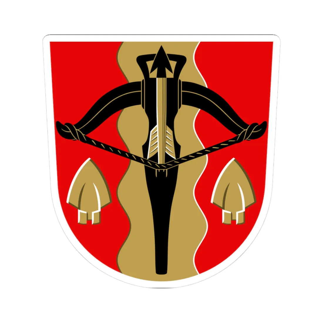 Lempäälä.vaakuna (Finland) (Coat of Arms) STICKER Vinyl Kiss-Cut Decal 3 Inch White - The Sticker Space