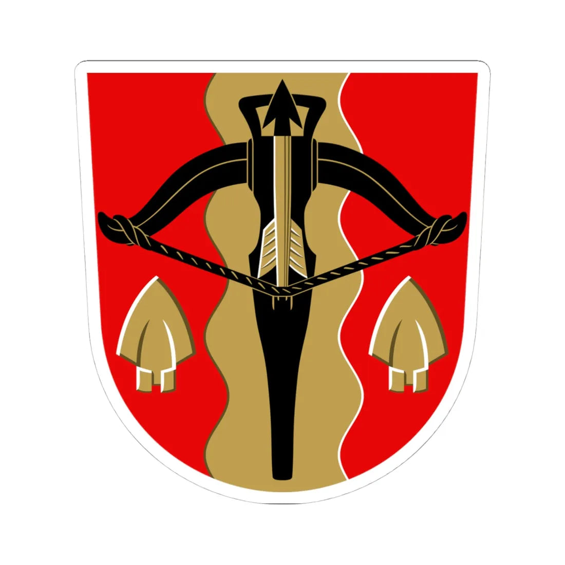 Lempäälä.vaakuna (Finland) (Coat of Arms) STICKER Vinyl Kiss-Cut Decal 4 Inch White - The Sticker Space