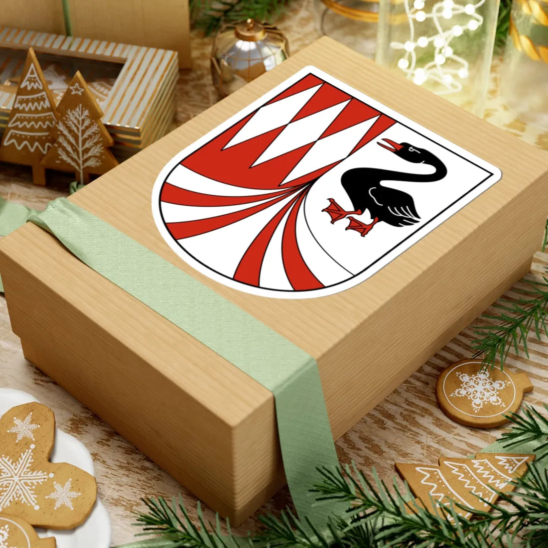 Lengwil-blazon (Switzerland) (Coat of Arms) STICKER Vinyl Kiss-Cut Decal - The Sticker Space