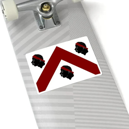 Lennik vlag (Belgium) STICKER Vinyl Kiss-Cut Decal - The Sticker Space